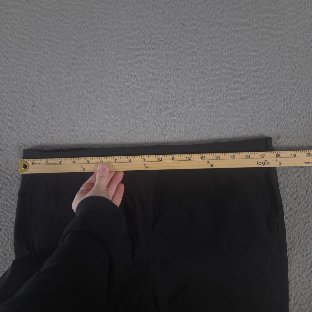Athleta Pants Womens 16 Black Wander Slim Ankle Slim Leg Nylon Stretch Side Zip - Picture 5 of 12